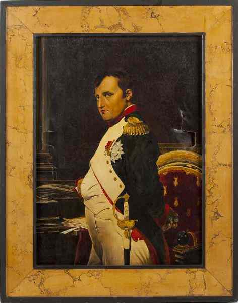 Appraisal: after David Fr - Portrait of Napoleonoil on canvas signed