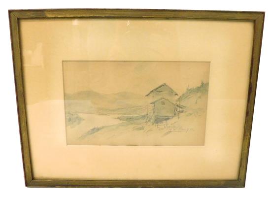 Appraisal: Henry Ward Ranger American - watercolor and pencil on paper