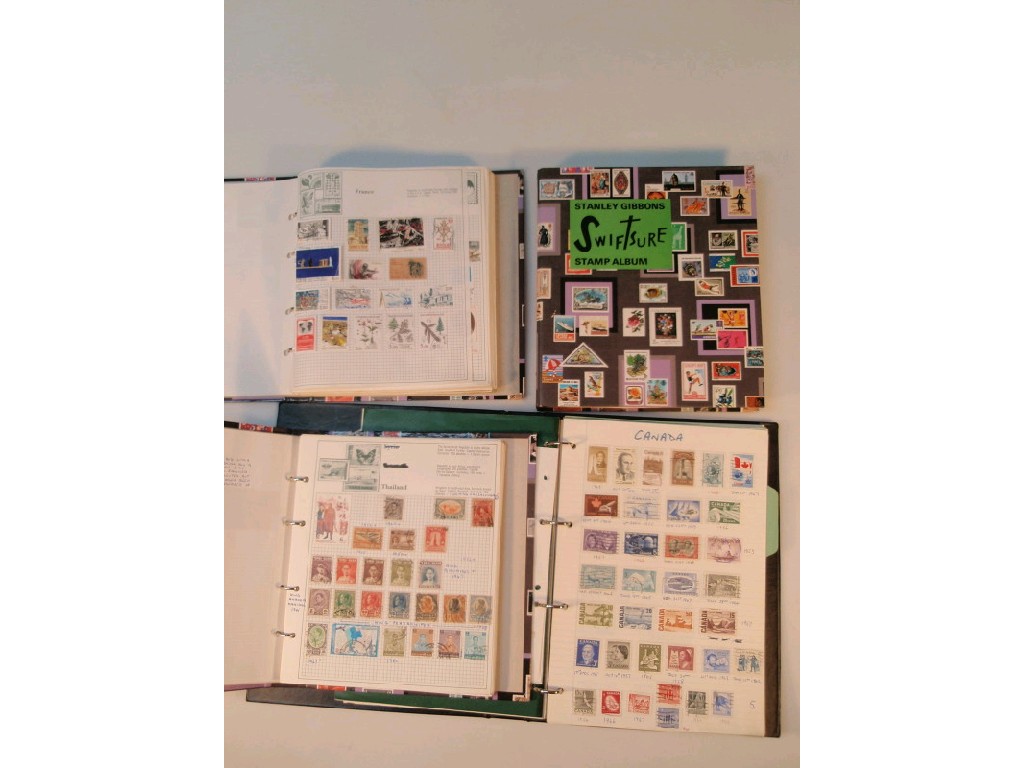 Appraisal: Various albums of modern world stamps