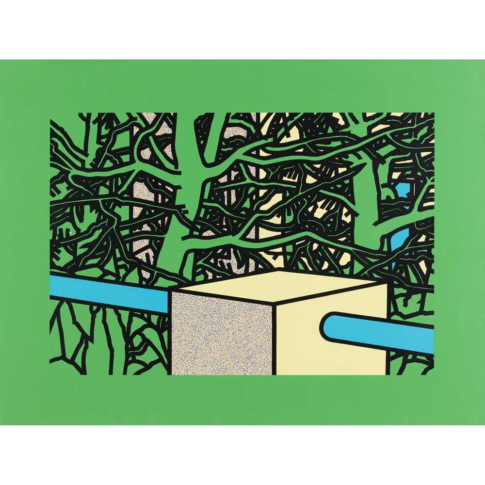 Appraisal: PATRICK CAULFIELD BRITISH - GARDEN WITH PINES Screenprint cm in