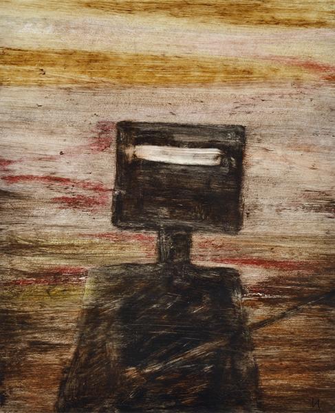 Appraisal: SIDNEY NOLAN - Kelly c ripolin enamel on paper on