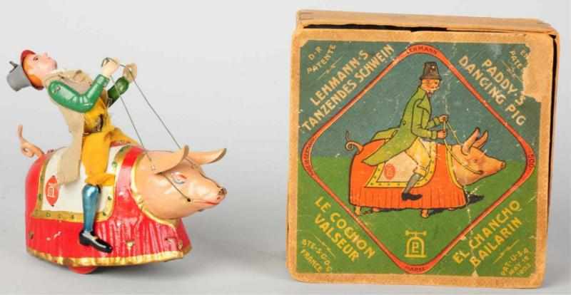 Appraisal: Tin Litho Lehmann Paddy the Pig Wind-Up Toy German Working