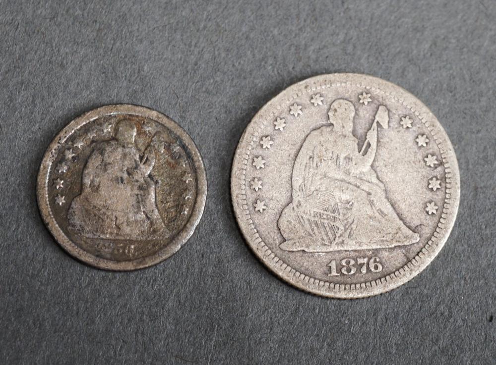 Appraisal: U S -O SEATED LIBERTY SILVER DIME AND AN -S