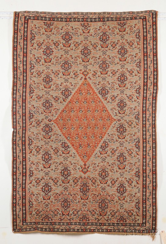 Appraisal: Senneh Kelim Northwest Persia last quarter th century small edge