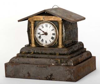 Appraisal: Vanishing or Appearing Mantle Clock European ca Impressive and heavy