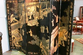 Appraisal: A Chinese six-fold screen circa