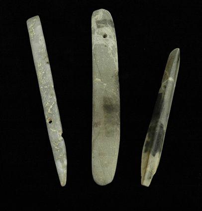 Appraisal: Three Jade Pre-Columbian Costa Rican Pendants