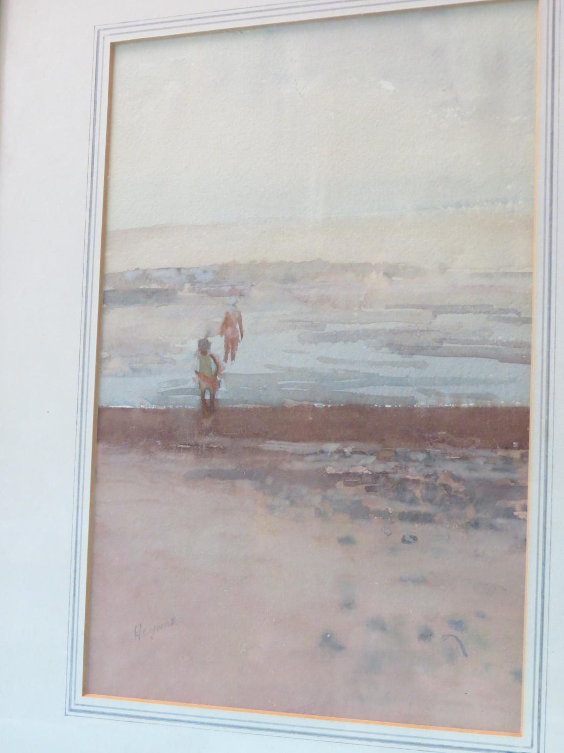 Appraisal: Alfred Heyworth - - water and body-colour coastline Walberswick signed