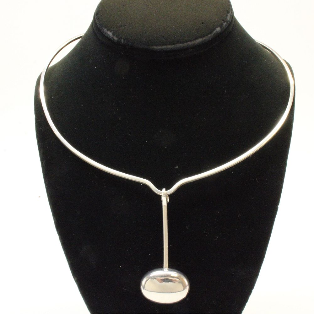 Appraisal: Georg Jensen Style Necklace Sterling silver necklace styalized after Vivianna