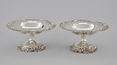 Appraisal: A Pair of Theodore B Starr Sterling Silver Tazzas Each