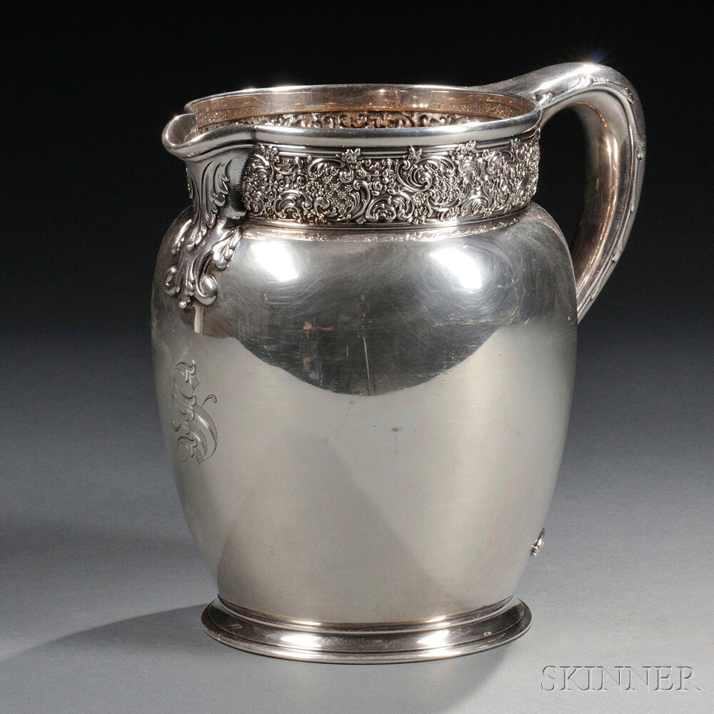 Appraisal: Tiffany Co Sterling Silver Pitcher New York - the squat