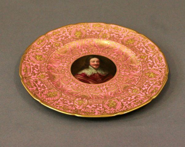 Appraisal: A Royal Doulton cabinet plate painted by Leslie Johnston of