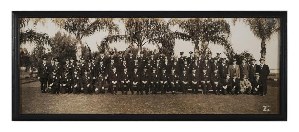 Appraisal: OLD ST PETERSBURG FLORIDA POLICE PHOTOVintage panorama group photograph early