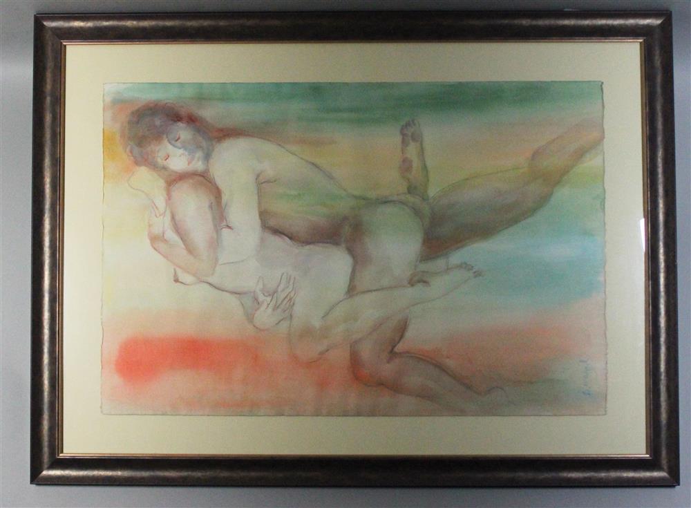 Appraisal: BATIA MAGAL ISRAELI - DANCERS Oil and pastel x in