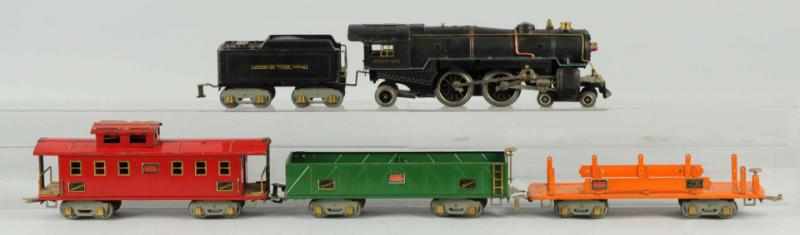 Appraisal: American Flyer Standard Gauge Freight Train Set American Includes a