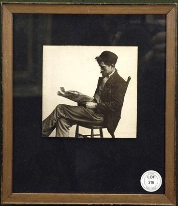 Appraisal: Photograph of a Seated Man