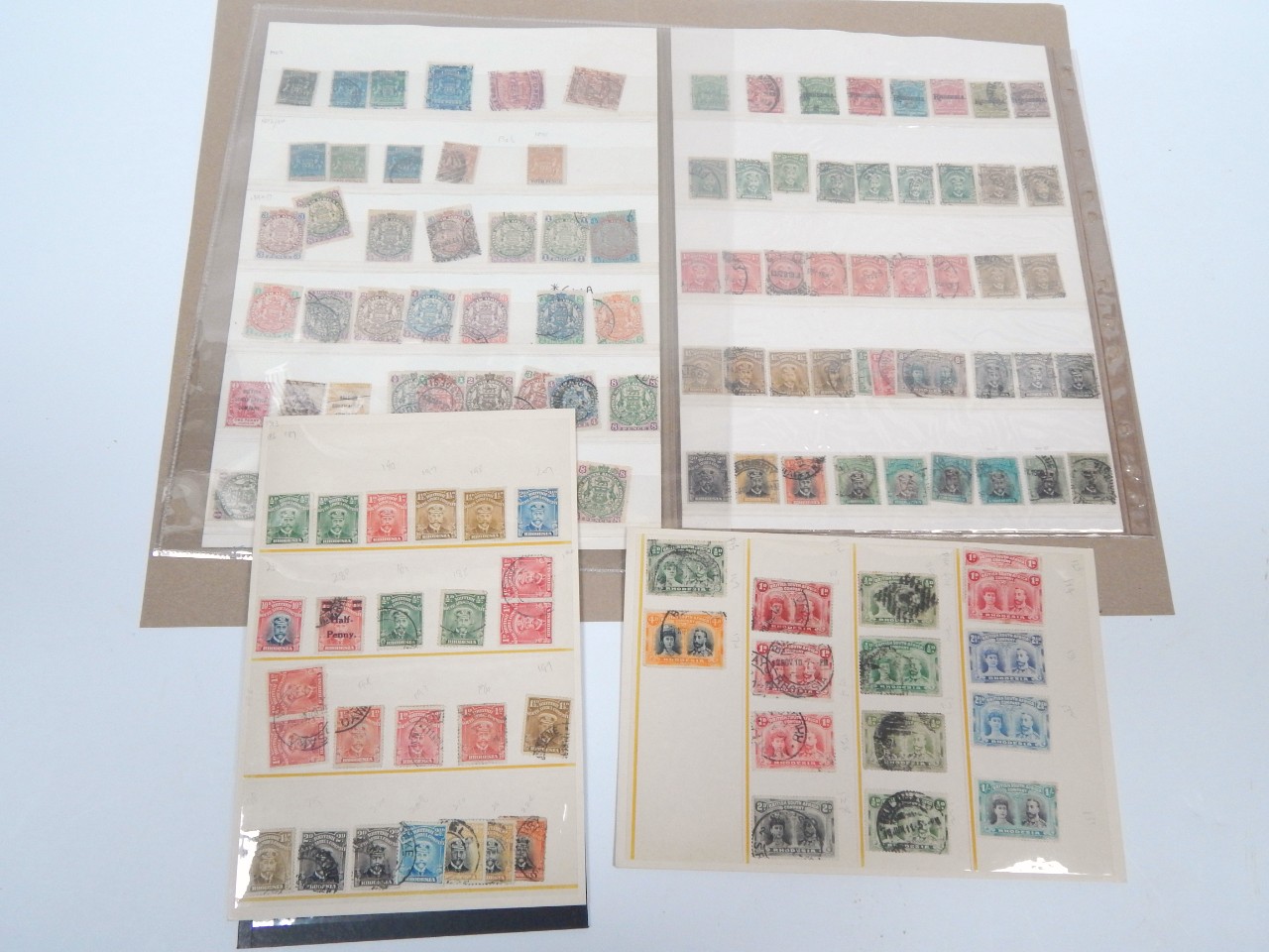 Appraisal: BRITISH SOUTH AFRICA COMPANY RHODESIA A collection of definitive sets