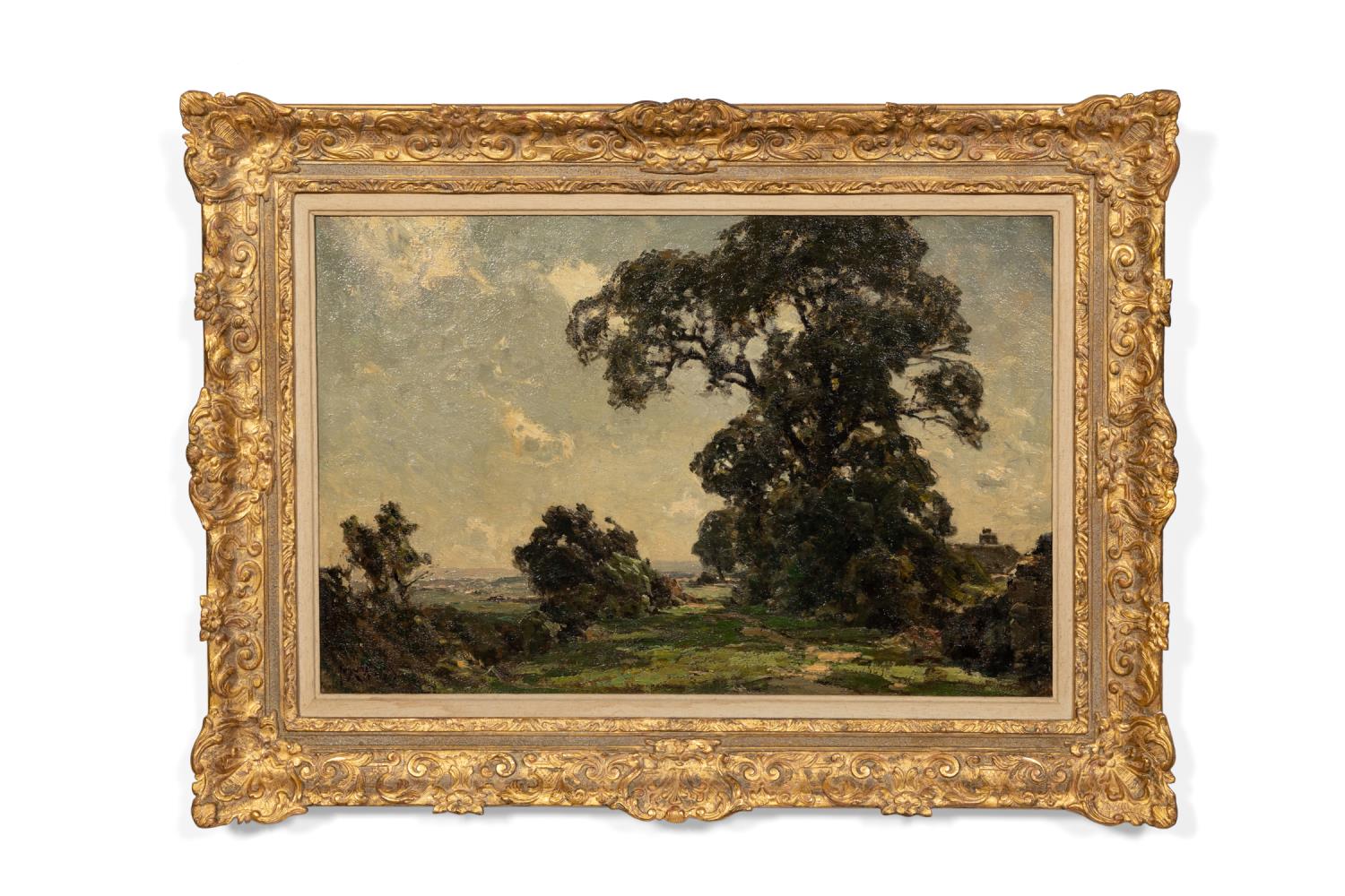 Appraisal: JOSE WEISS RURAL LANDSCAPE FRAMED OIL ON CANVAS Jose Weiss