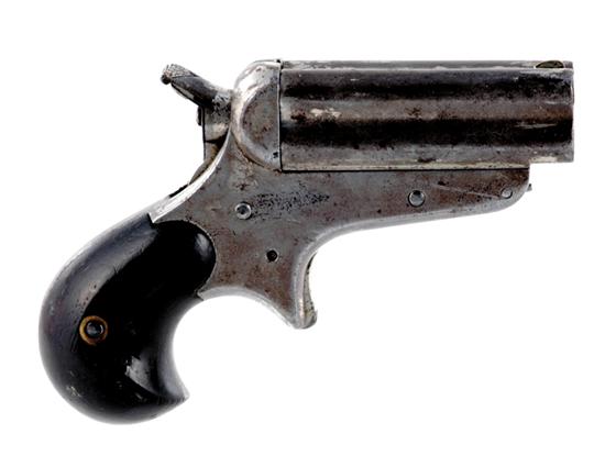 Appraisal: Rare Christian Sharps -barrel rim fire Derringer pepperbox circa nickelplated