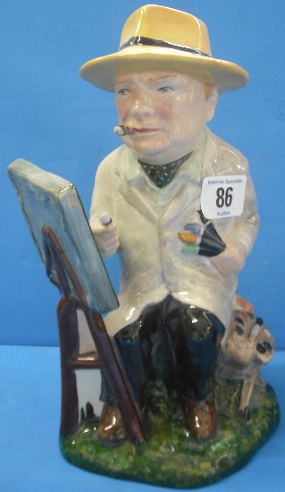 Appraisal: Bairstow Manor Winston Churchill Figure Winston the Artist Limited edition