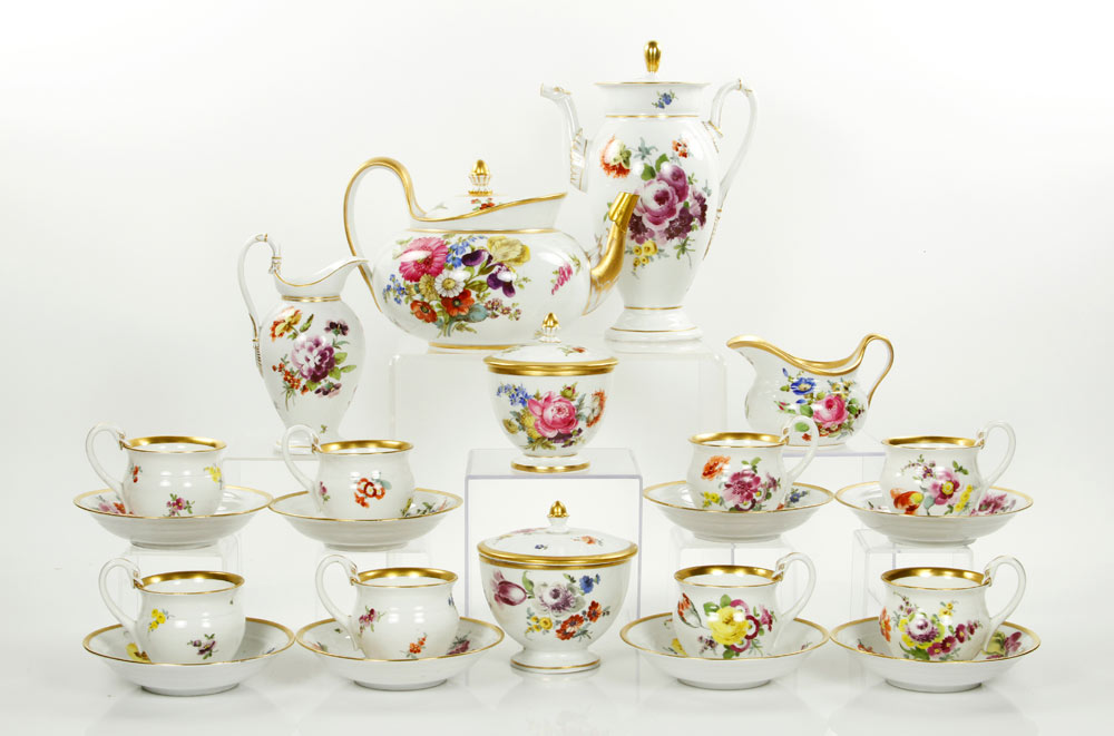 Appraisal: A - th C German Meissen Coffee Tea Service th