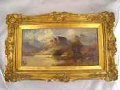 Appraisal: An oil on canvas Scottish landscape signed and dated bottom