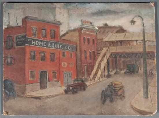 Appraisal: Jacob Glushakow American - Home Equipment Co Building Baltimore oil