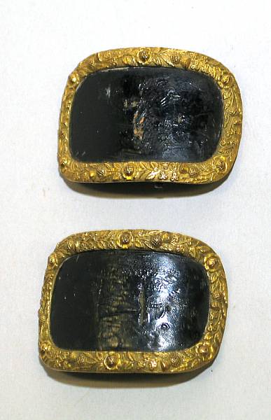 Appraisal: A pair of Scottish Victorian knee buckles th Century In