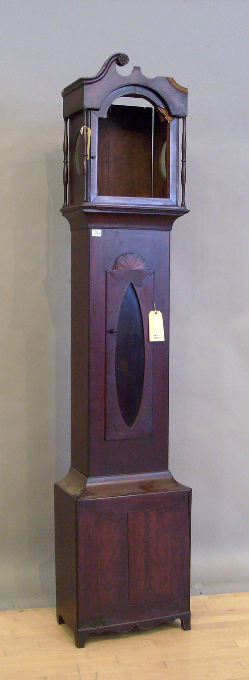 Appraisal: Pennsylvania cherry tall case clock case early th c h