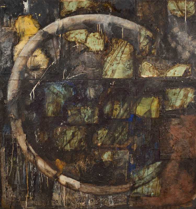 Appraisal: DAVID GEISER MIXED MEDIA ON BOARD New York California born