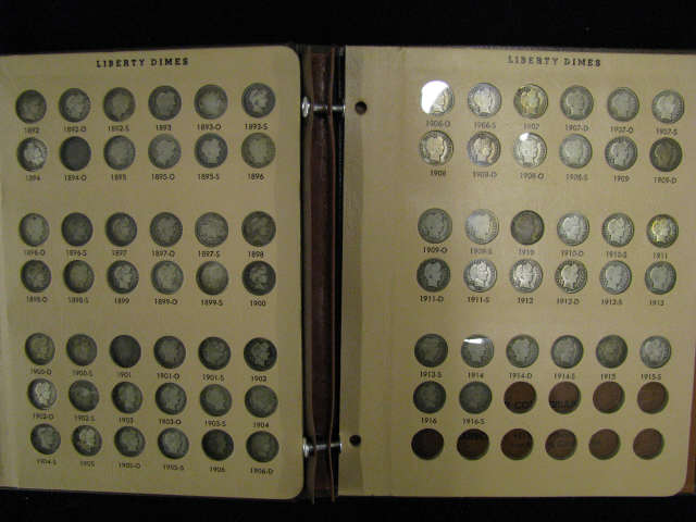 Appraisal: Complete Barber Dime Set Thru -S all mints most good