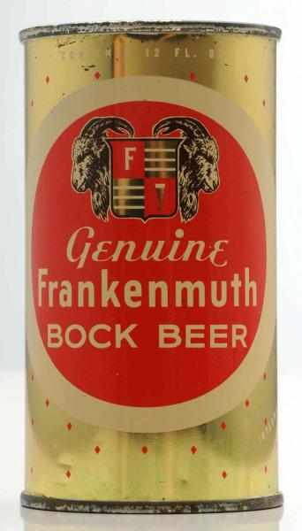 Appraisal: Frankenmuth Bock Flat Top Beer Can - Clear metallic all