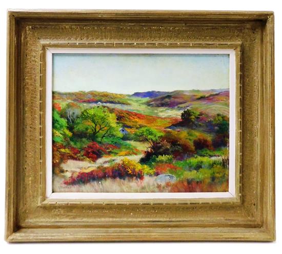 Appraisal: Isaac Porter American th C oil on board Martha's Vineyard