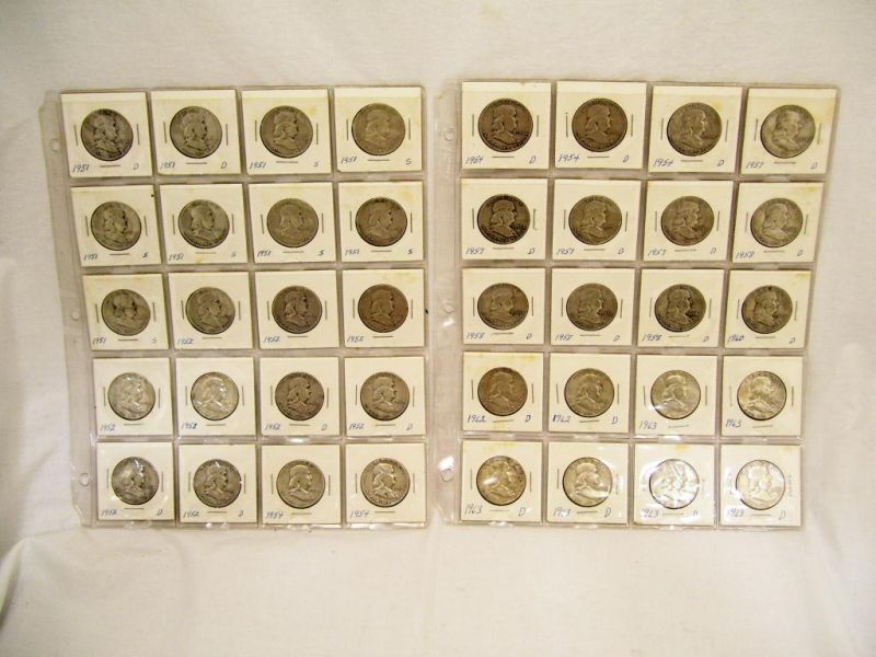 Appraisal: - Franklin Half Dollars Includes - D - S -