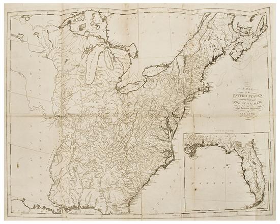 Appraisal: MAP -- CAREY Matthew publisher Samuel LEWIS A Map of