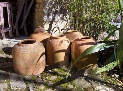 Appraisal: A two-handled rhubarb forcing pot cm high and five others