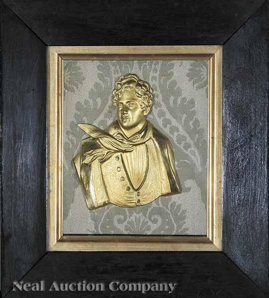 Appraisal: A Continental or English Portrait Relief of George Gordon Lord