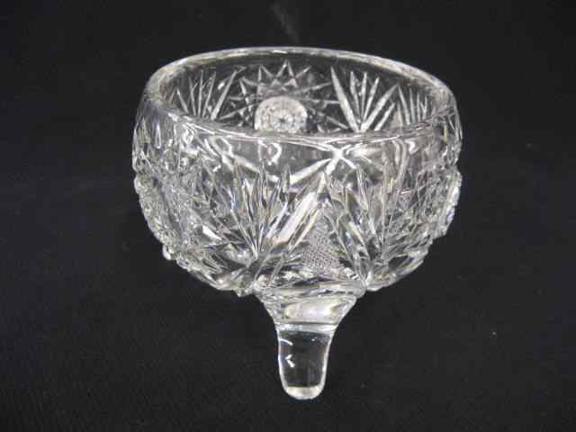 Appraisal: Cut Glass Footed Bowl hobstar ray brilliant period '' tall