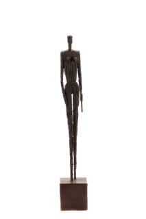 Appraisal: Brutalist Style Sculpture of a Standing Woman A Brutalist style