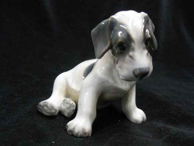 Appraisal: Dahl Jensen Danish Porcealin Dog Figurine seated '' tall excellent