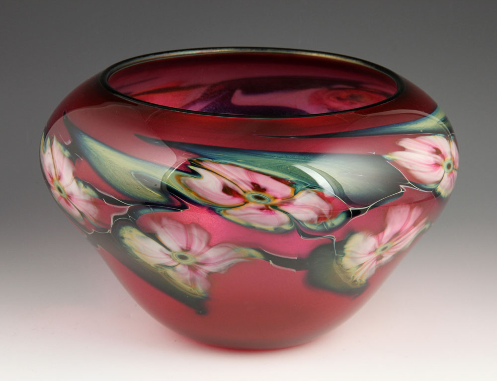 Appraisal: - Lotton Art Glass Bowl Charles Lotton art glass bowl