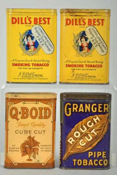 Appraisal: Lot of Vertical Pocket Tins Description Includes Granger QBoid and