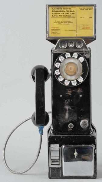 Appraisal: Bell System Pay Telephone Description Circa Phone has black paint