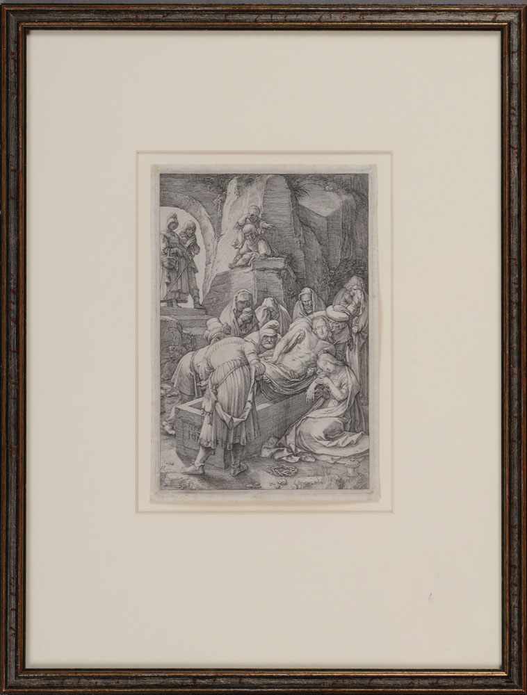 Appraisal: ATTRIBUTED TO HENDRICK GOLTZIUS THE DEPOSITION Etching on paper later