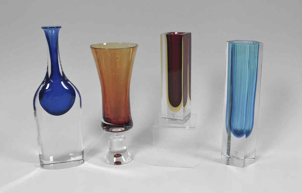 Appraisal: PIECE CENEDESE MURANO GLASS VASES To include Bottle form bud