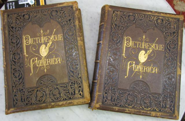 Appraisal: Two volume set Picturesque America published by D Appleton embossed