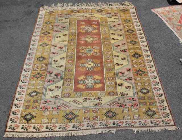 Appraisal: Caucasian Design Oriental Scatter Carpet From a Park Ave NYC