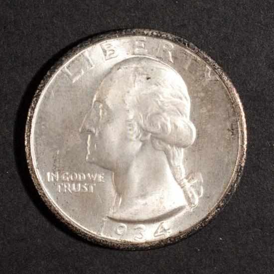 Appraisal: United States Washington type silver quarter dollar -D MS- Estimate