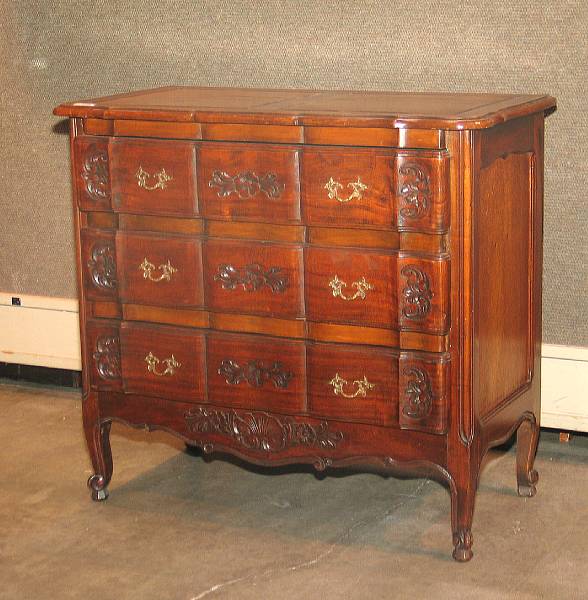 Appraisal: A Louis XVI style oak commode th century height in