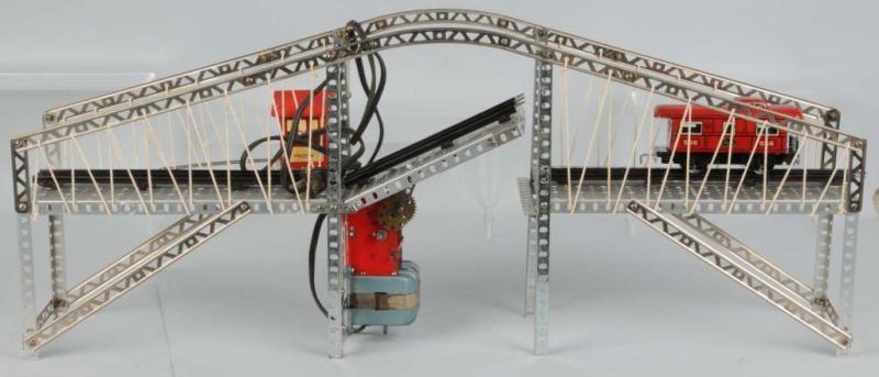 Appraisal: Lot of Erector-Type Construction Toys Description Includes one assembled bridge